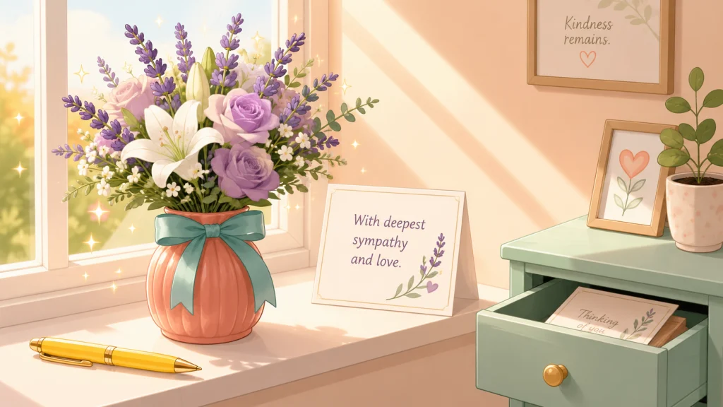 Short Sympathy Messages For A Flower Card