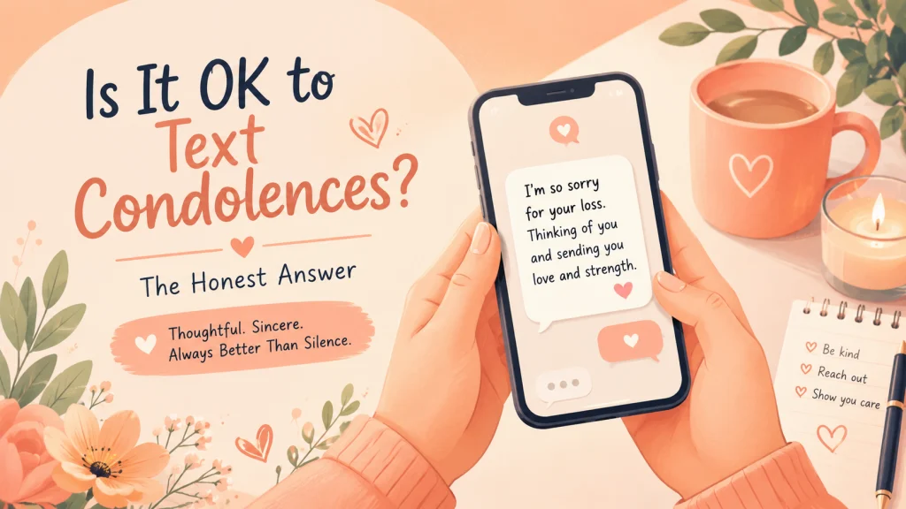 Is It Ok To Text Condolences