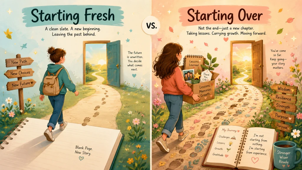 Starting Over And Starting Fresh Are Not The Same Thing