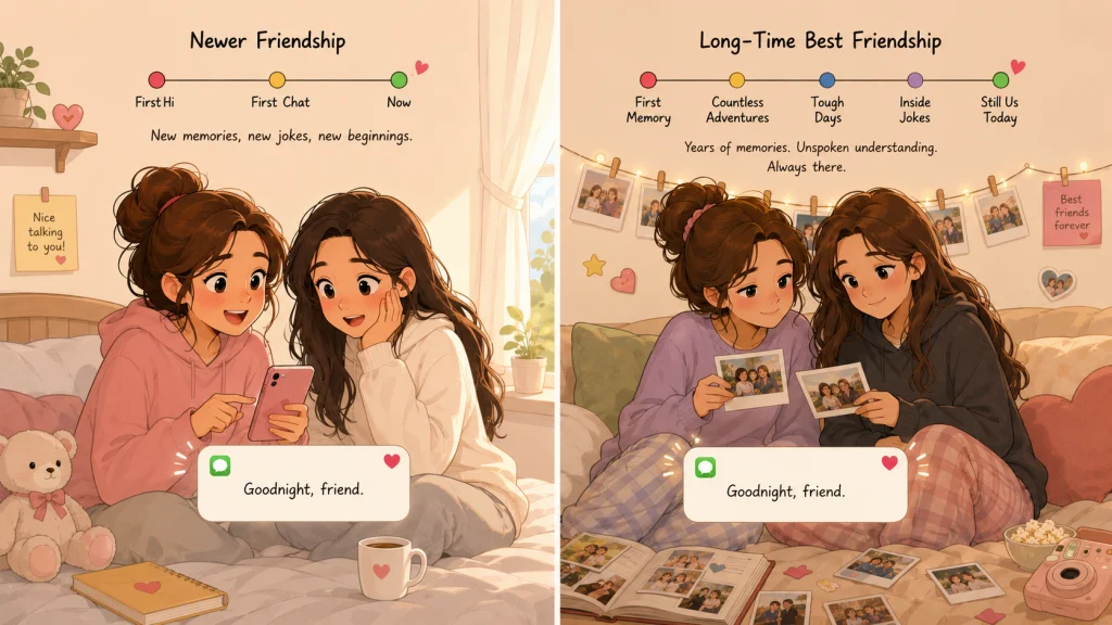 The Good Night You Send Depends On How Long Someone Has Been Your Friend