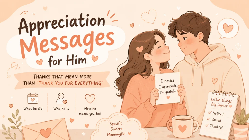 Appreciation Messages For Him