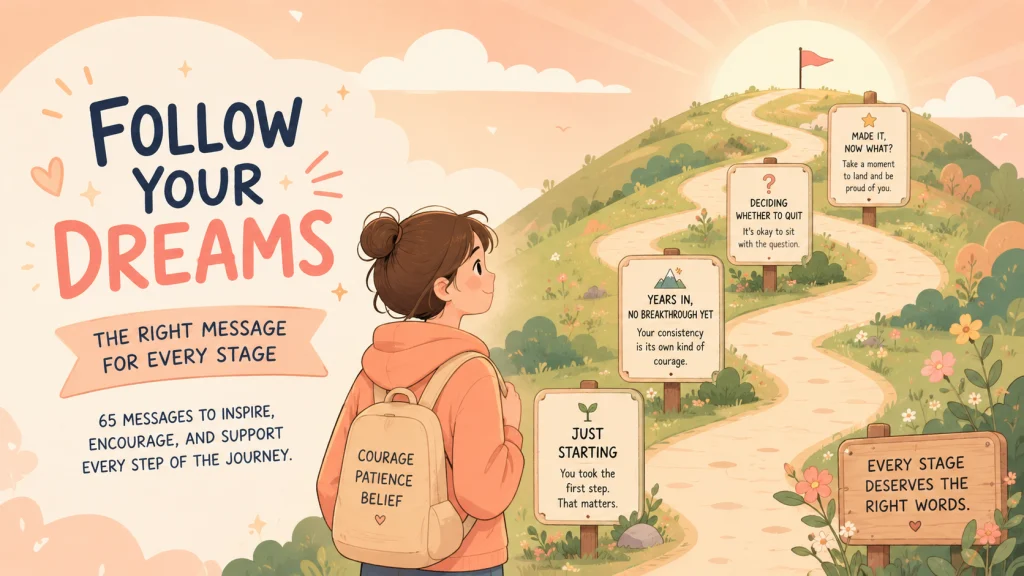 Follow Your Dreams Messages