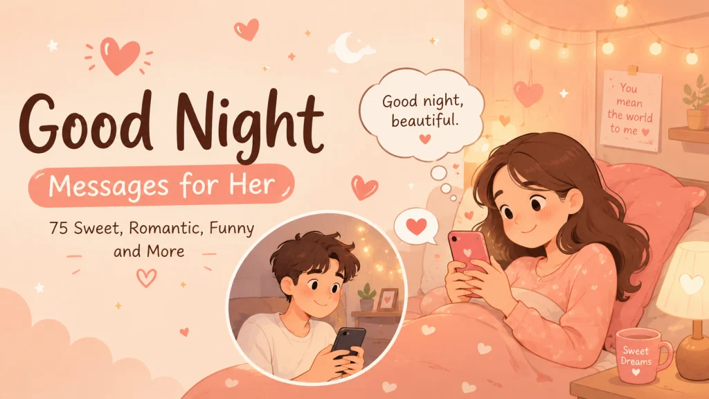 Good Night Text For Girlfriend Or Wife