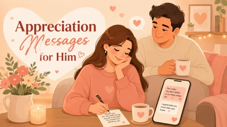 Romantic Appreciation Messages: For the Partner Who Deserves to Hear It in Words