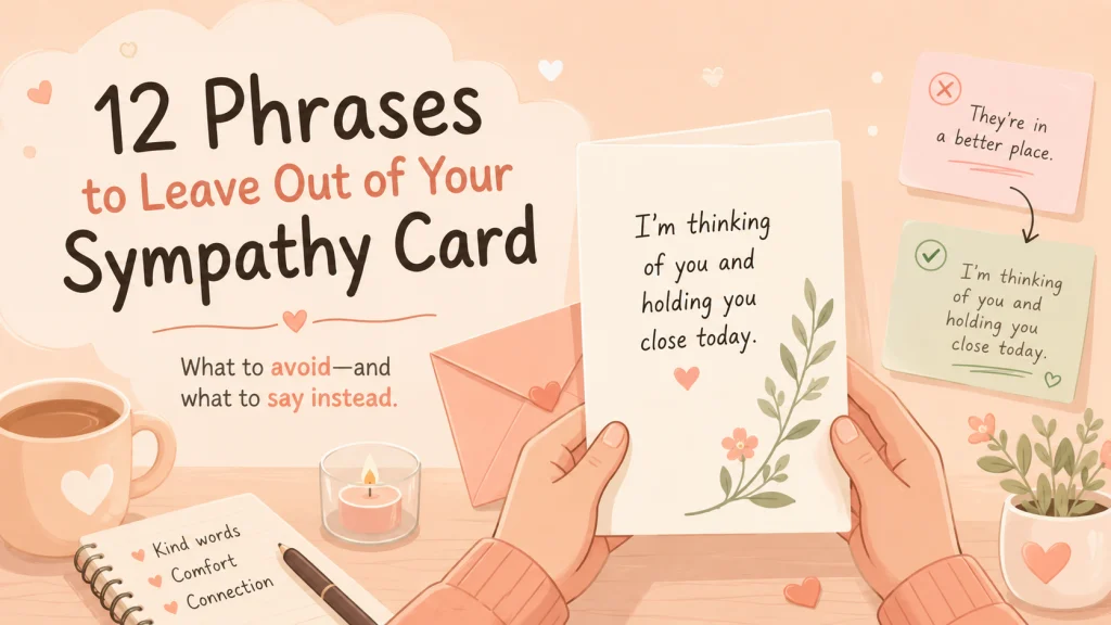 What Not To Say In A Sympathy Card