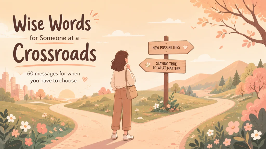 Wise Words For Someone At A Crossroads