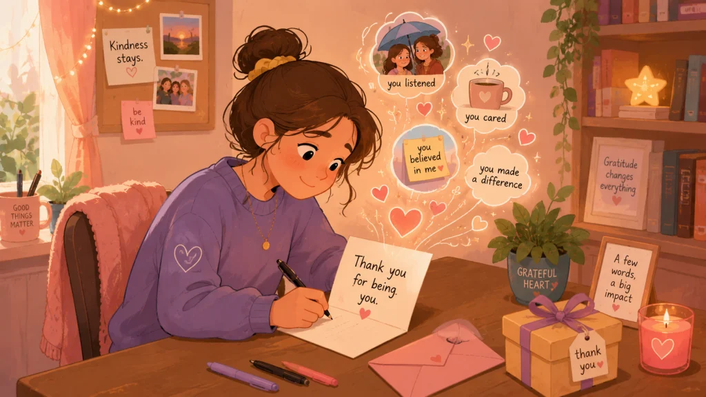 For A Quick Thank You Card Or Note
