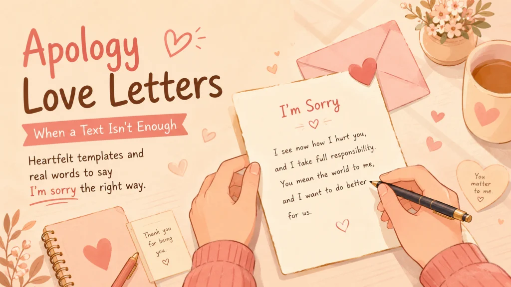 Apology Love Letters