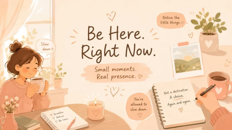 55 Being Present Messages: For Living This Moment, Not the Next One
