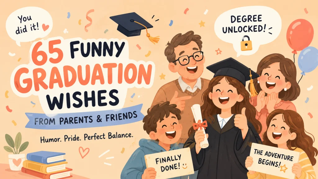 Funny Graduation Wishes From Parents And Friends