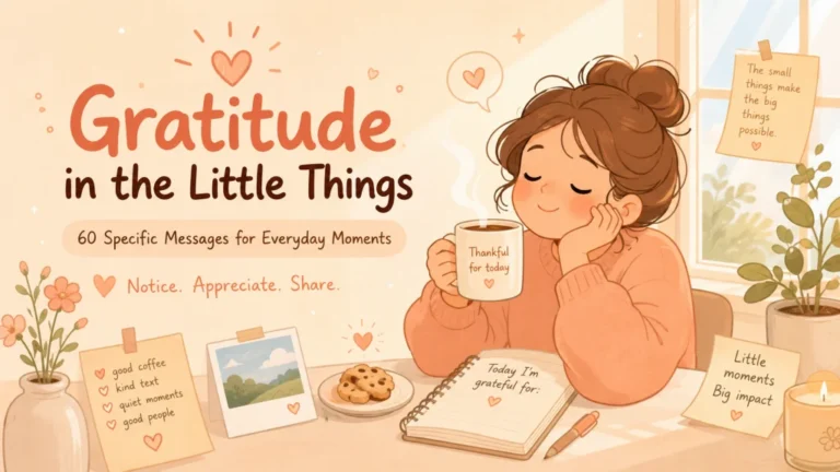 60 Gratitude for the Little Things Messages: The Small Moments That Actually Make a Life
