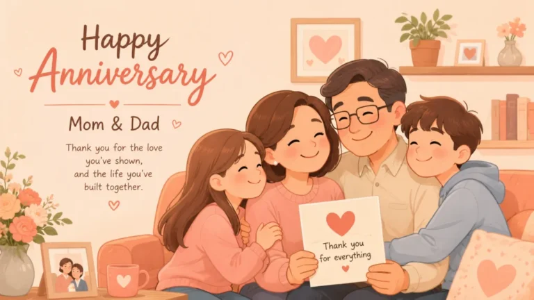 65 Happy Anniversary Messages for Parents From Their Kids: Words From the Family They Built