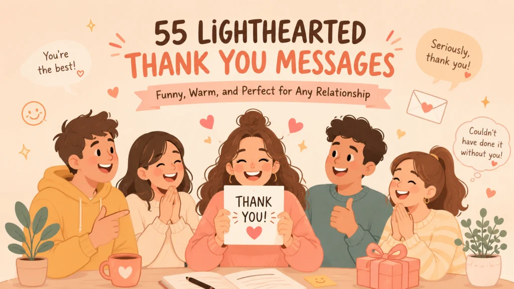 Lighthearted Thank You Messages