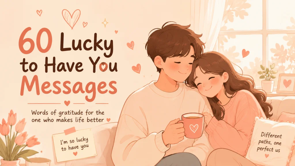 Lucky To Have You Love Messages