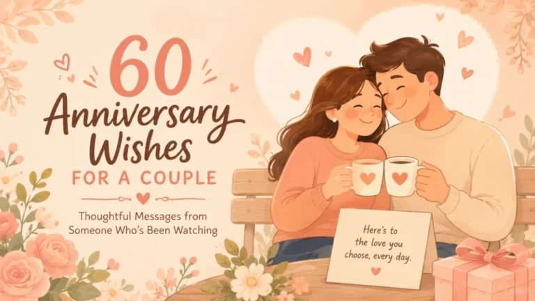 60 Anniversary Wishes for a Couple: From Someone Who’s Been Watching