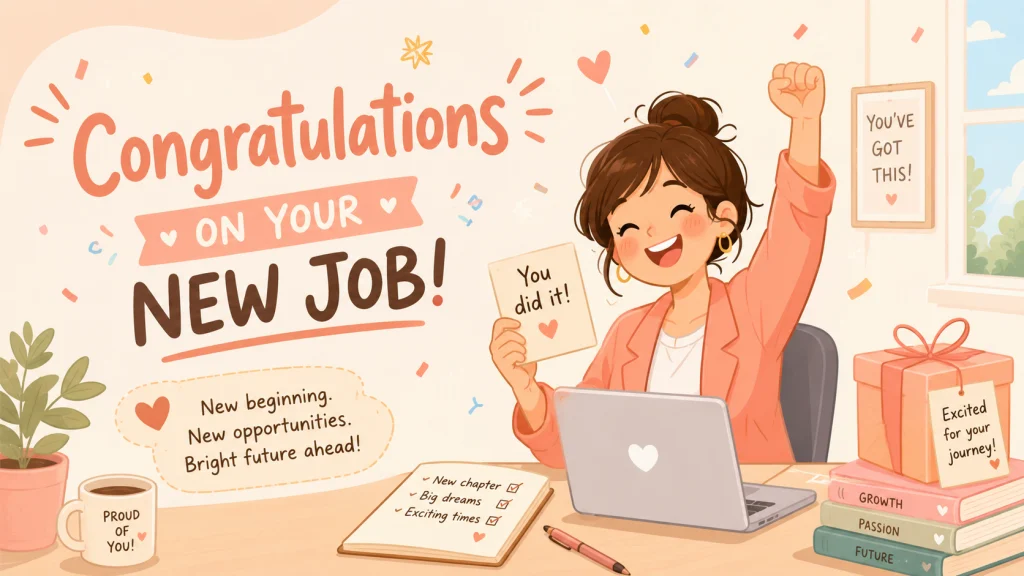Congratulations On New Job Message