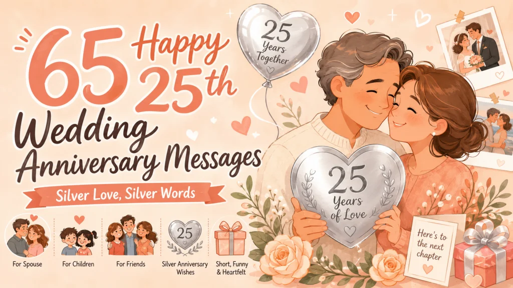 Happy 25th Wedding Anniversary Message