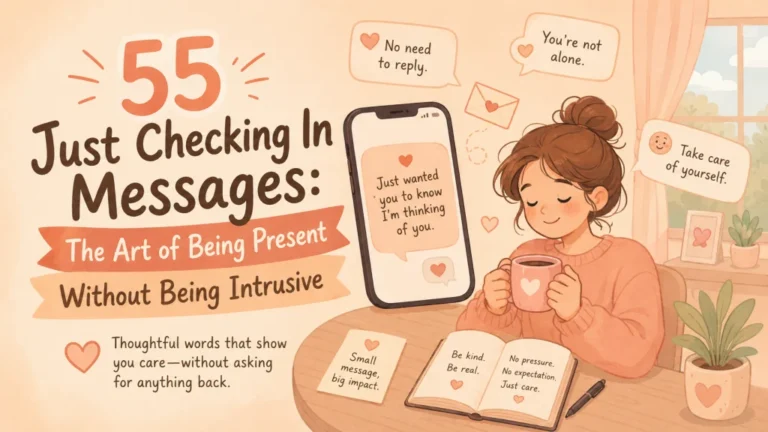 55 Just Checking In Messages: The Art of Being Present Without Being Intrusive