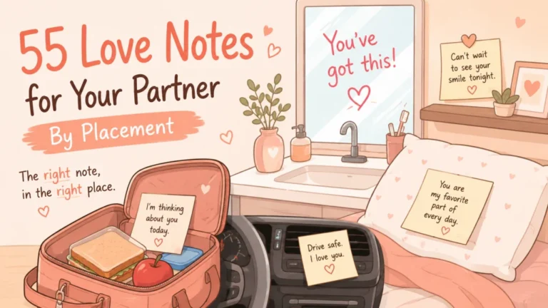 55 Love Notes to Leave for Your Partner: Organized by Where You Leave Them