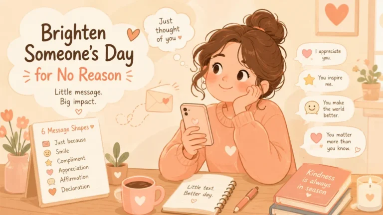 Messages to Brighten Someone’s Day: No Reason, No Occasion, Just Because