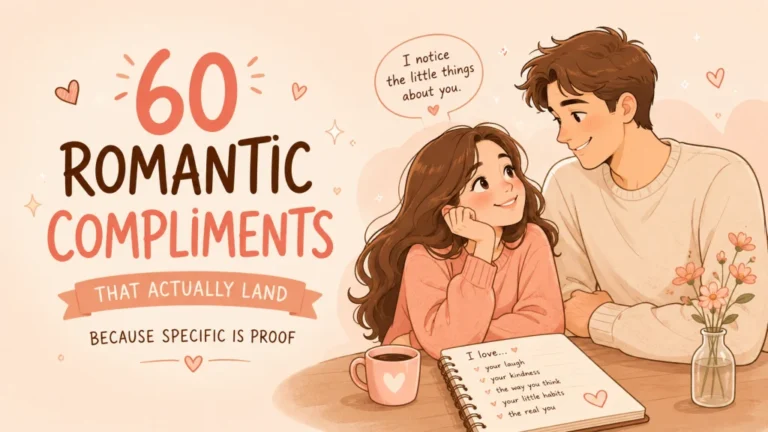 60 Romantic Compliments for Your Partner: The Specific Kind That Actually Lands