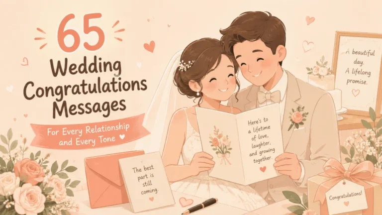 65 Wedding Congratulations Messages: Words Worth Keeping