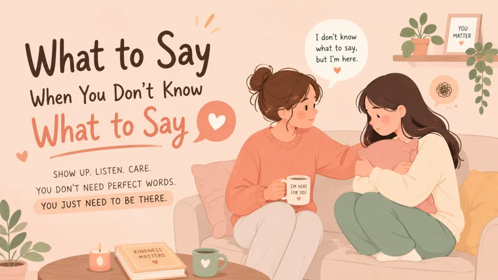 What To Say When You Dont Know What To Say