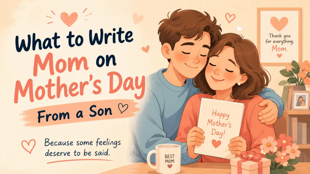 What To Write Mom On Mothers Day From Son