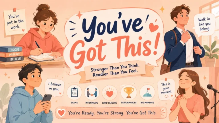 60 You’ve Got This Messages: The Specific Push That Beats Generic Good Luck