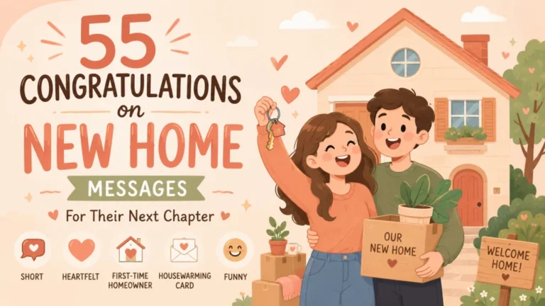 55 Congratulations on New Home Messages: For Their Next Chapter